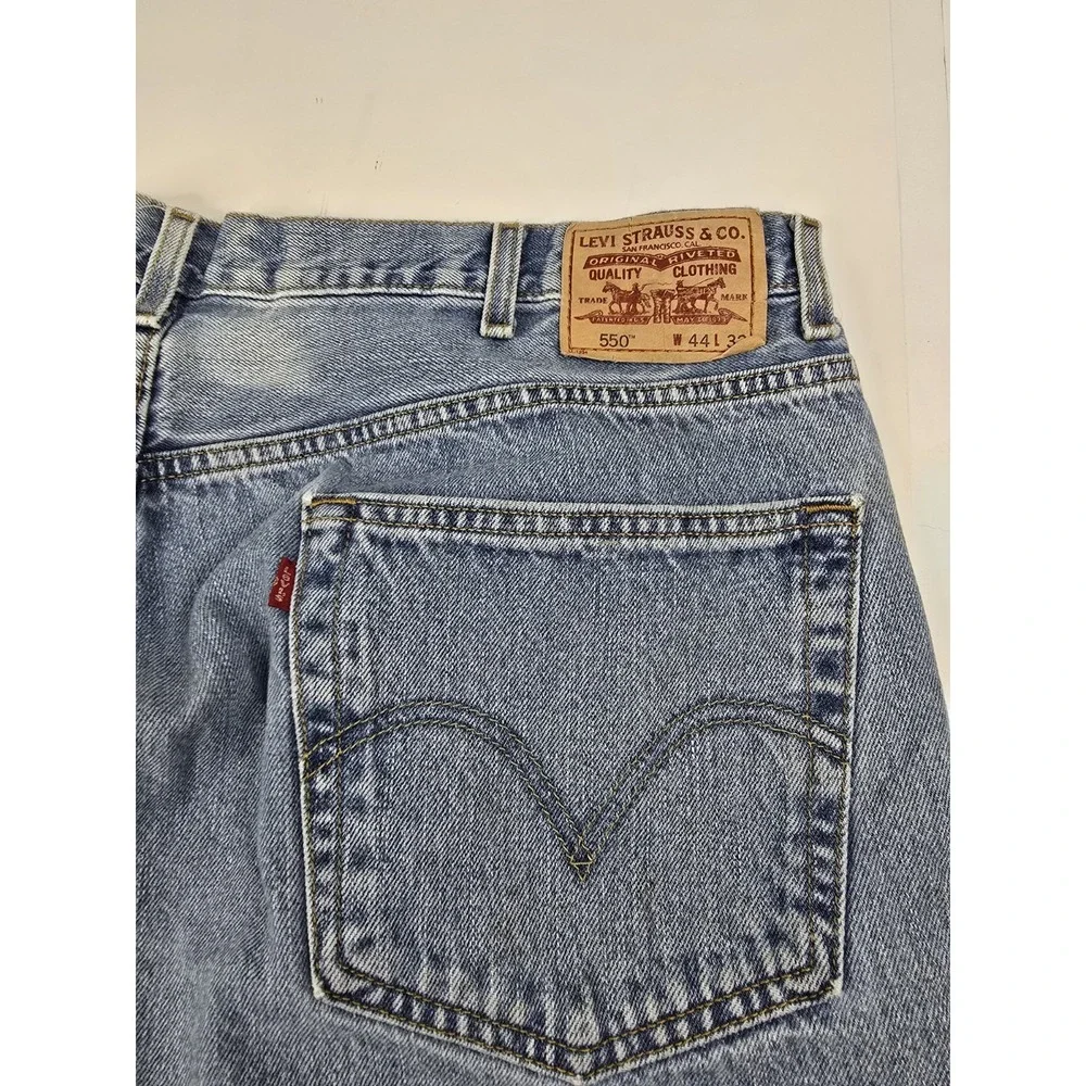 Levis 550 Jeans Men 42x32 Denim Relaxed‎ Fit Straight Leg Cowboy Western Ranch